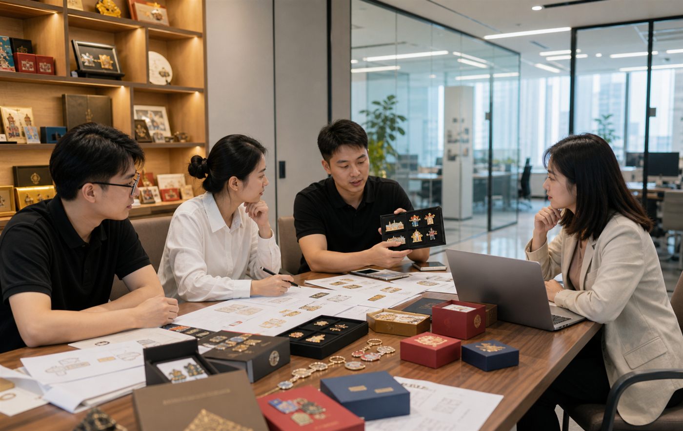 万洋礼品项目沟通区 文创礼品定制方案会议
