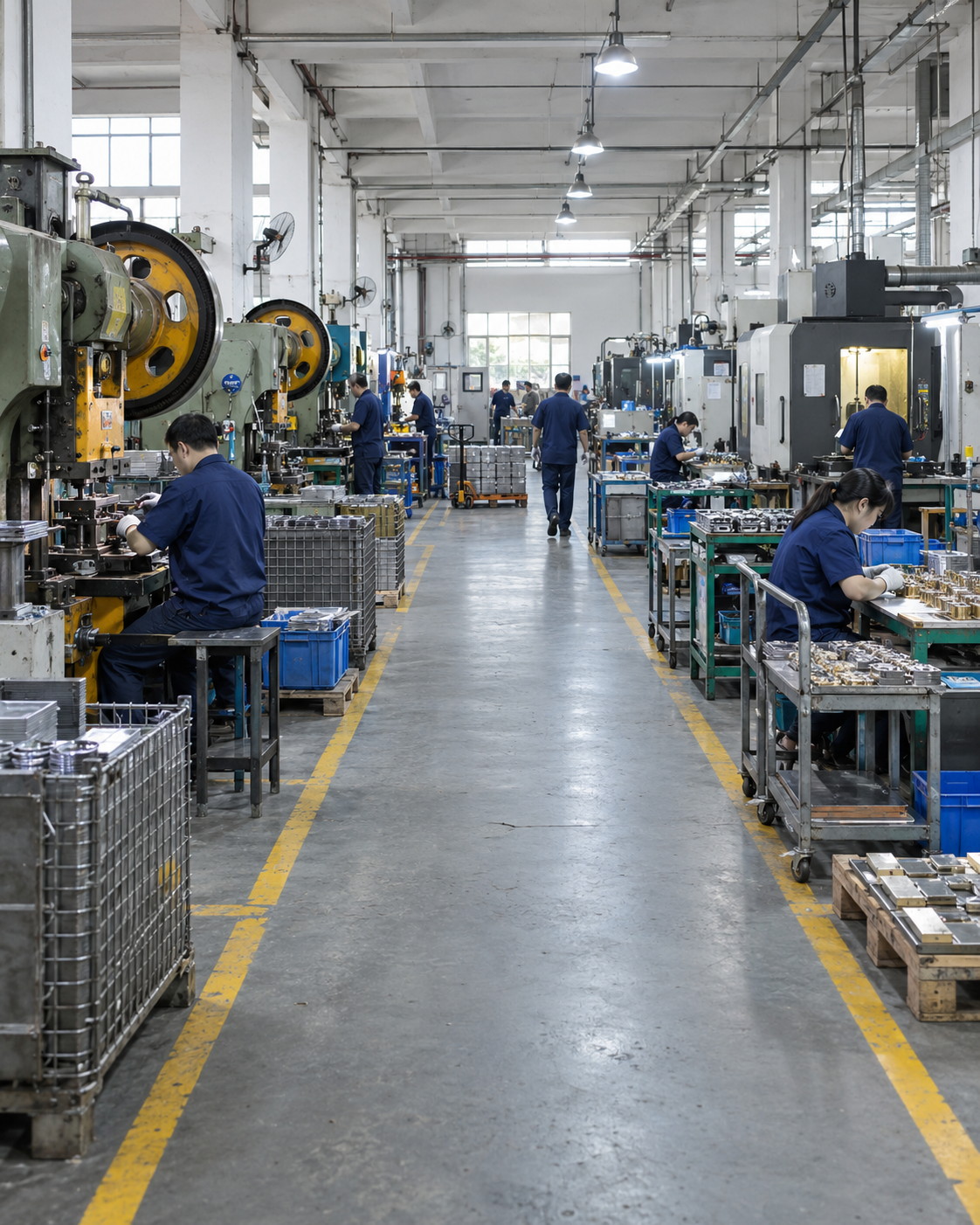 万洋礼品一楼生产车间场景示意图