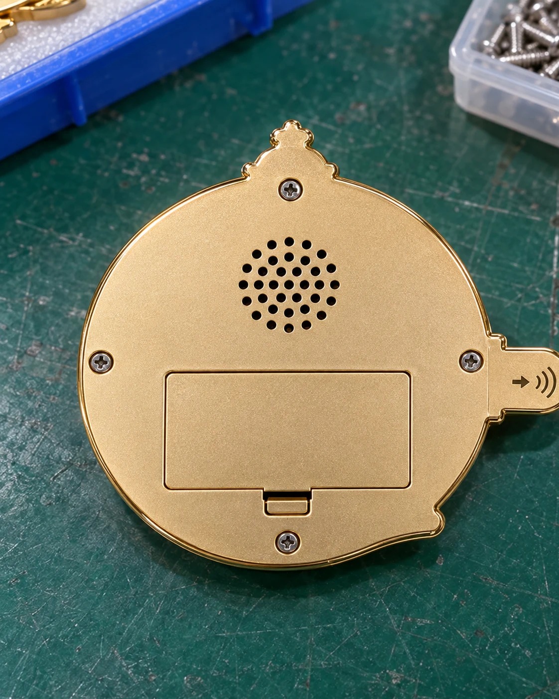 海边灯塔发音冰箱贴:产品背面