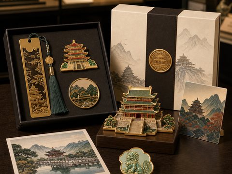 景区博物馆文创产品场景图